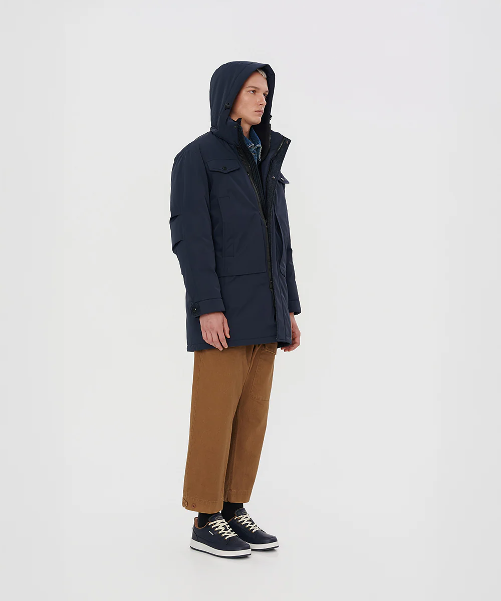 Denim Line Mid-Length Down Jacket - DJ 25008 - Image 4