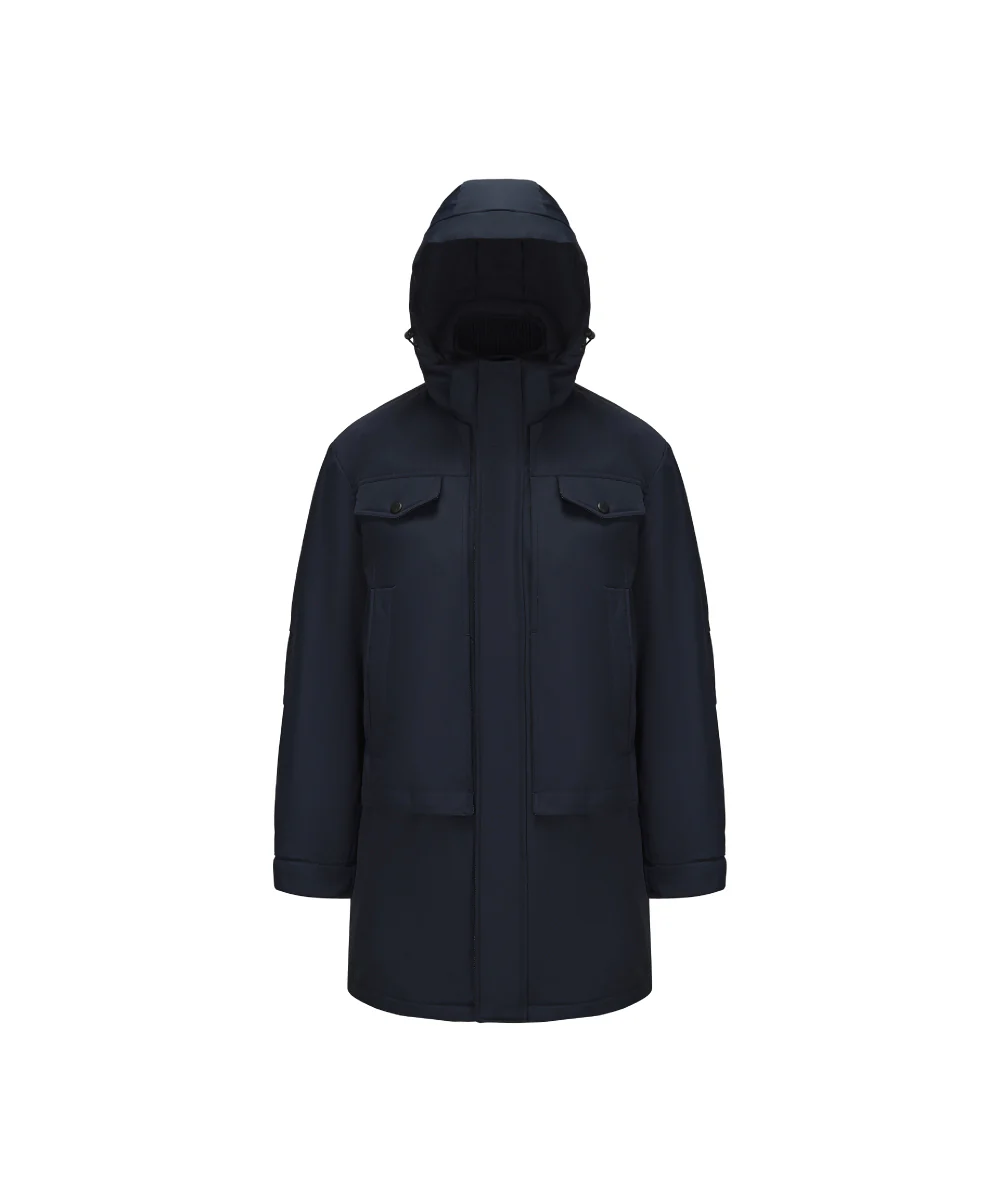 Denim Line Mid-Length Down Jacket - DJ 25008 - Image 5