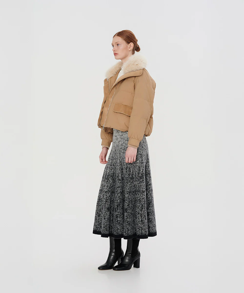 Detachable Fur Collar Puffer Down Jacket - DJW 25016 - Image 3