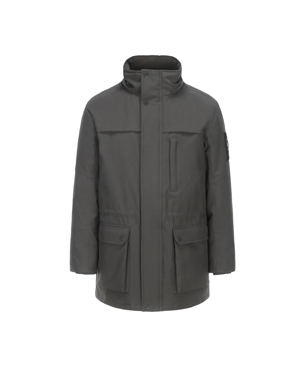 Men's Down Jacket with Logo Badge on Sleeve Arm - Image 5