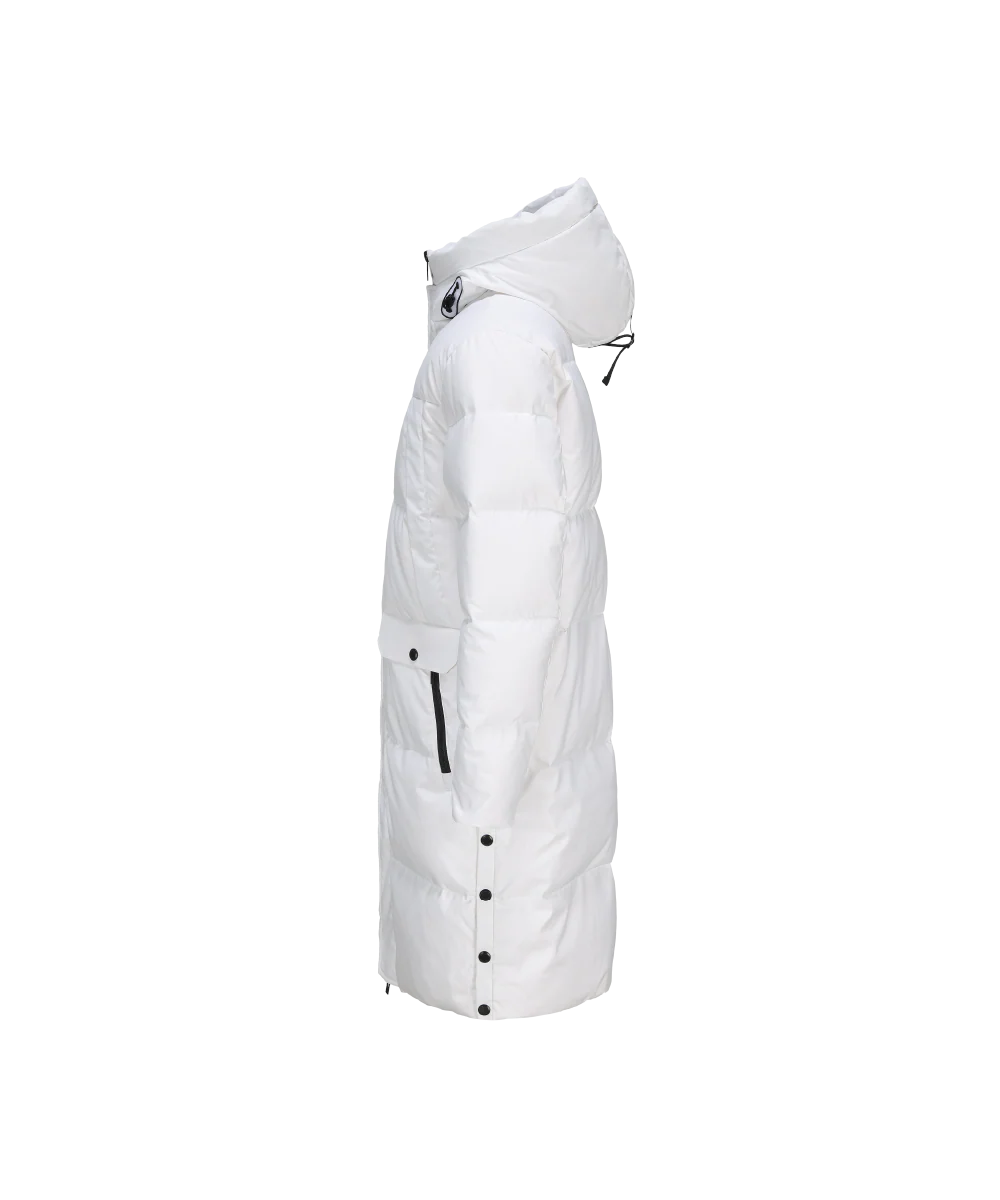 Men's Blanc Full Length Down Jacket - Image 5